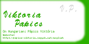 viktoria papics business card