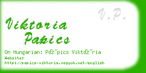 viktoria papics business card